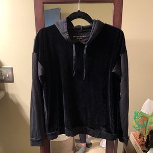 Beyond Yoga Black Velvet Hoodie